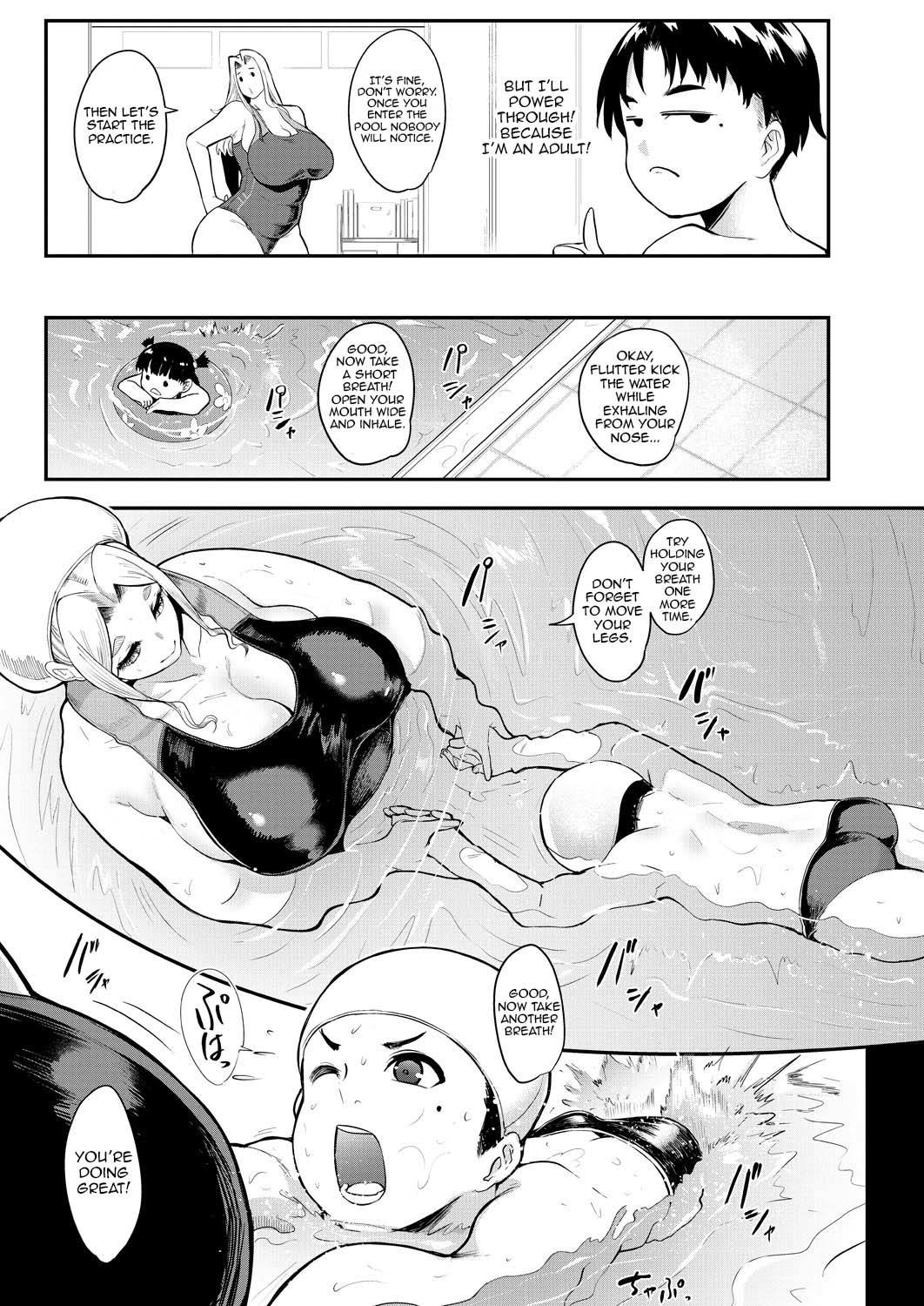 Hentai Manga Comic-Underground PTA ~ Lucy Sensei's Anal Glancing Swimming Lesson-Read-5